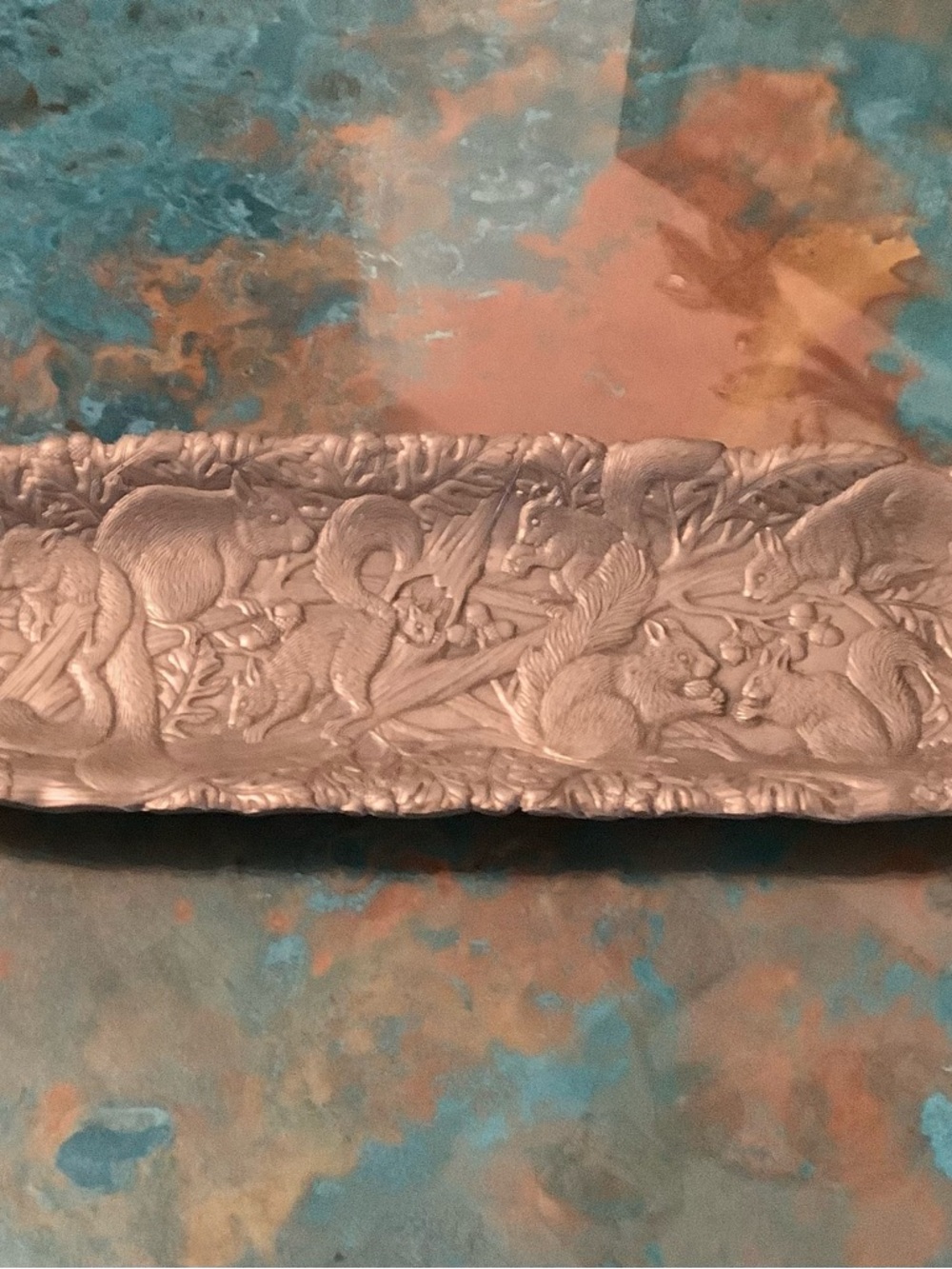 Arthur Court Woodland Squirrel Decorative Tray